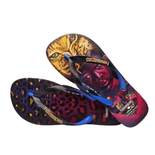 Detalhe - Sandália Chinelo Havaianas Gerando Falcoes Preto
