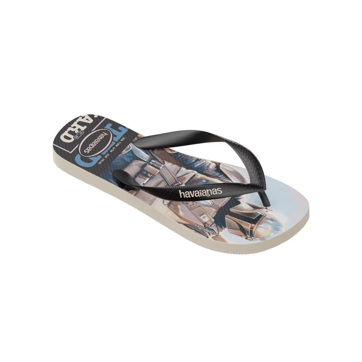 Sandália Chinelo Havaianas Kids Baby Yoda Bege Palha Sandália Chinelo Havaianas Kids Baby Yoda Bege Palha