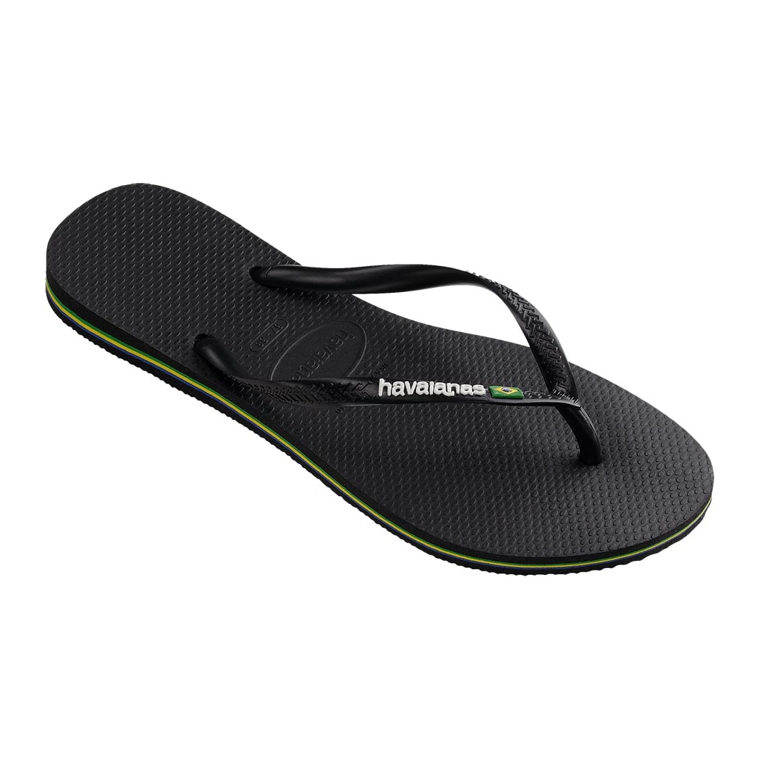 Sandália Chinelo Havaianas Slim Brasil Preto Sandália Chinelo Havaianas Slim Brasil Preto