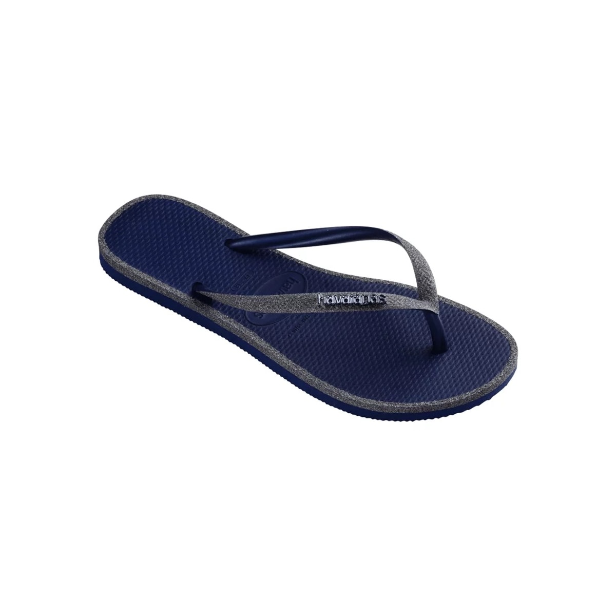 Sandália Chinelo Havaianas Slim Glitter Contour Marinho