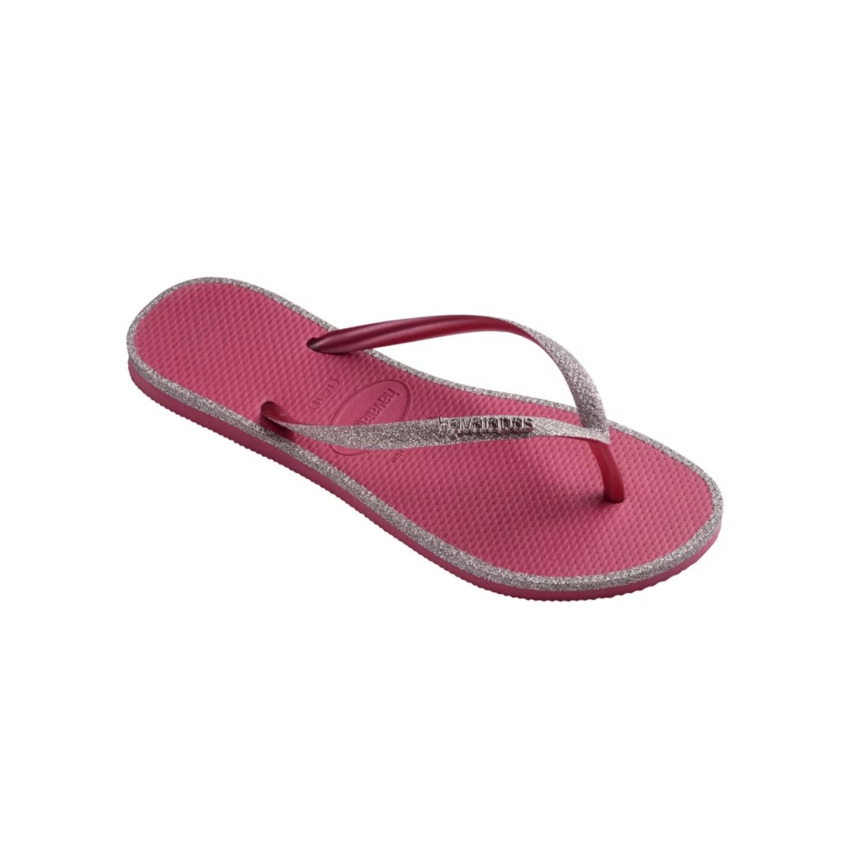 Sandália Chinelo Havaianas Slim Glitter Contour Rosa Veludo Sandália Chinelo Havaianas Slim Glitter Contour Rosa Veludo
