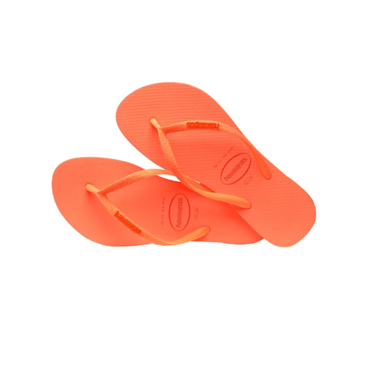 Sandália Chinelo Havaianas Slim Glitter Neon Coral Spark Sandália Chinelo Havaianas Slim Glitter Neon Coral Spark