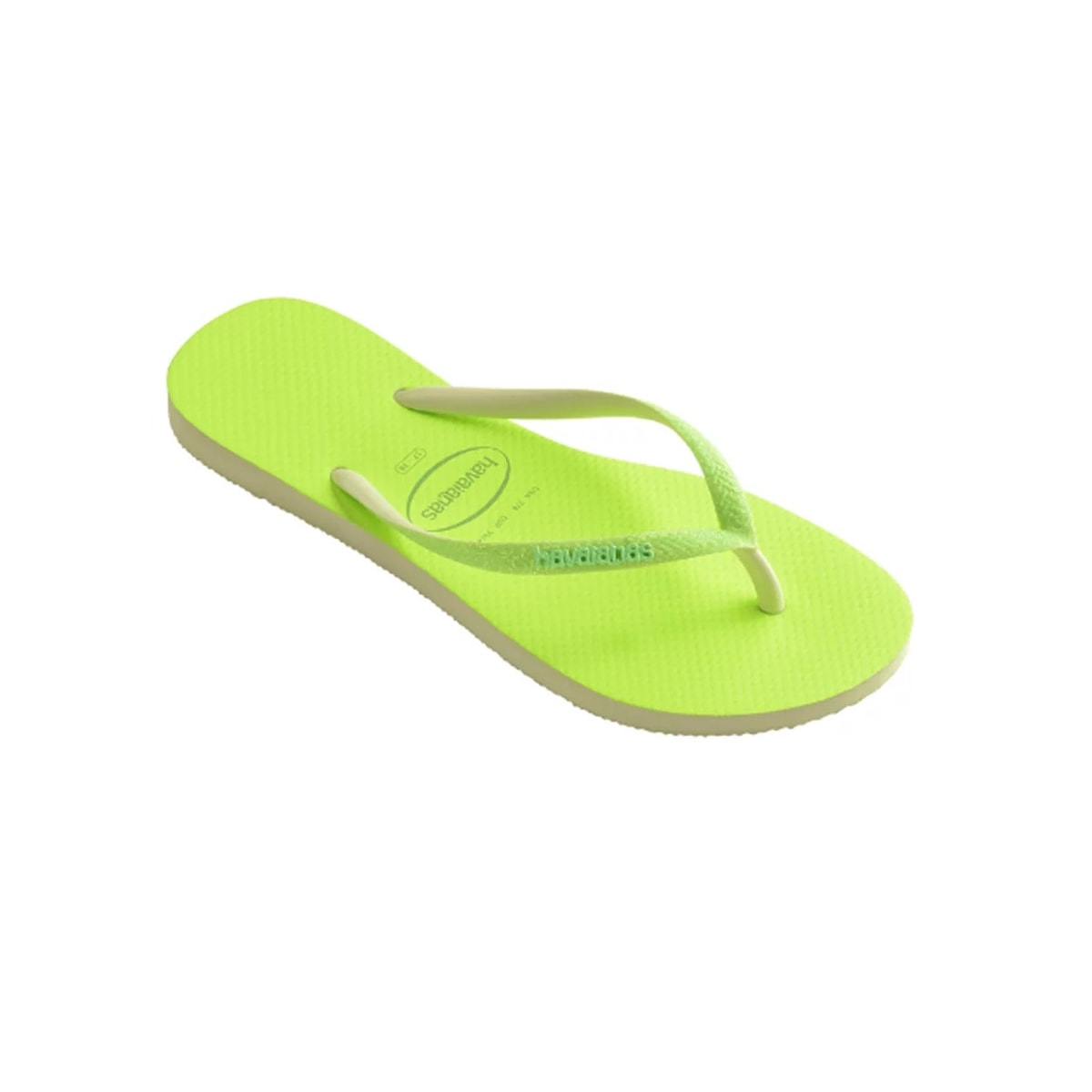 Sandália Chinelo Havaianas Slim Glitter Neon Lima Sandália Chinelo Havaianas Slim Glitter Neon Lima