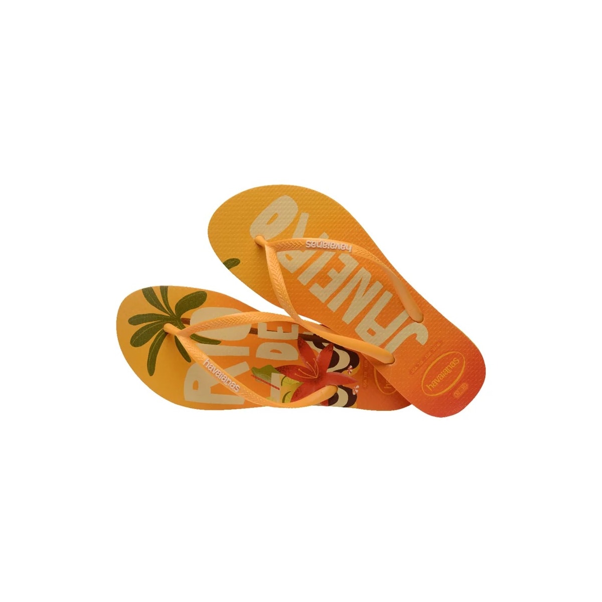 Sandália Chinelo Havaianas Slim Postcard Amarelo Pop Sandália Chinelo Havaianas Slim Postcard Amarelo Pop