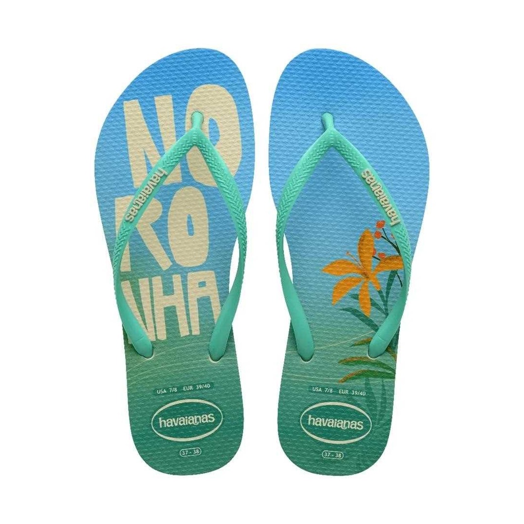 Sandália Chinelo Havaianas Slim Postcard Bege Palha Sandália Chinelo Havaianas Slim Postcard Bege Palha