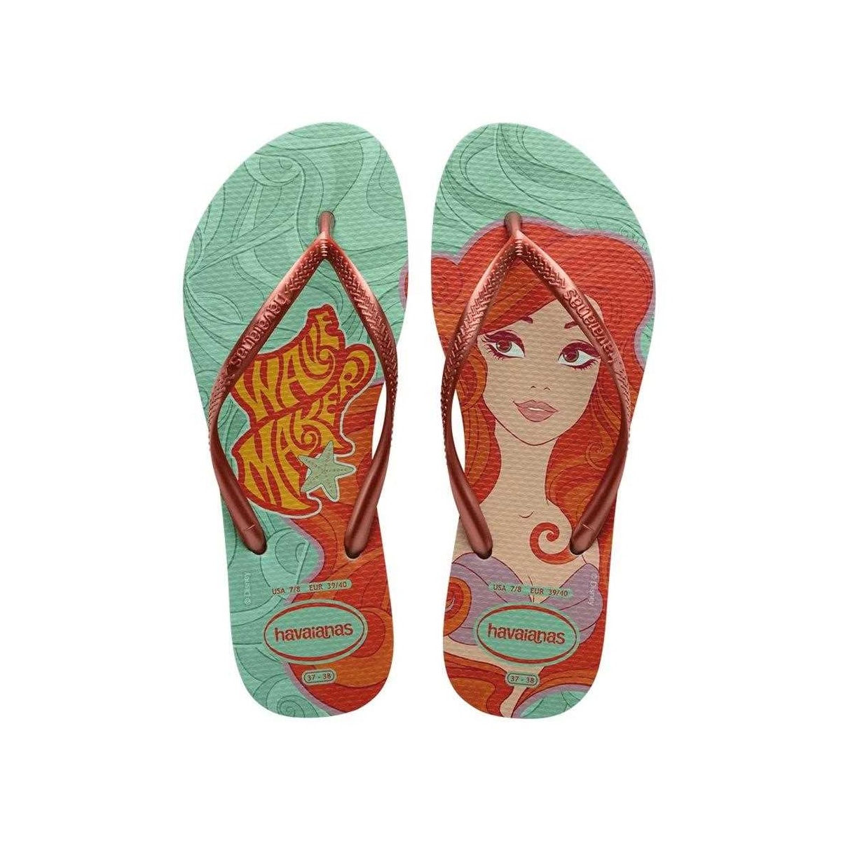 Sandália Chinelo Havaianas Slim Princesas Argila Sandália Chinelo Havaianas Slim Princesas Argila