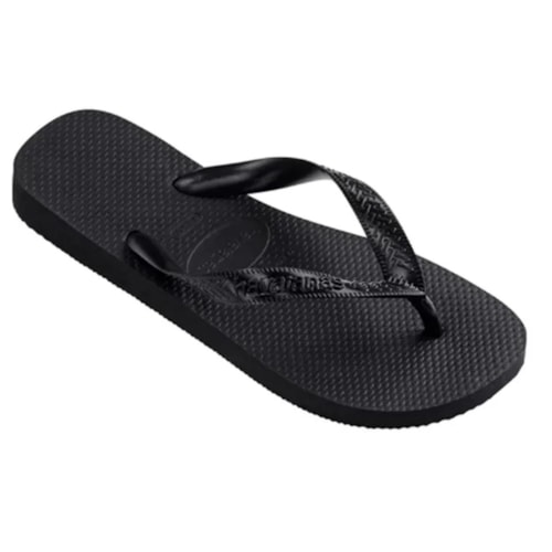 Detalhe - Sandália Chinelo Havaianas Top Kids Preto