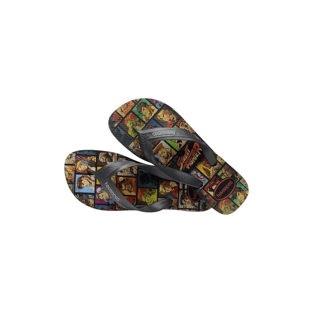 Sandália Chinelo Havaianas Top Max Street Figher Cinza Aço Sandália Chinelo Havaianas Top Max Street Figher Cinza Aço