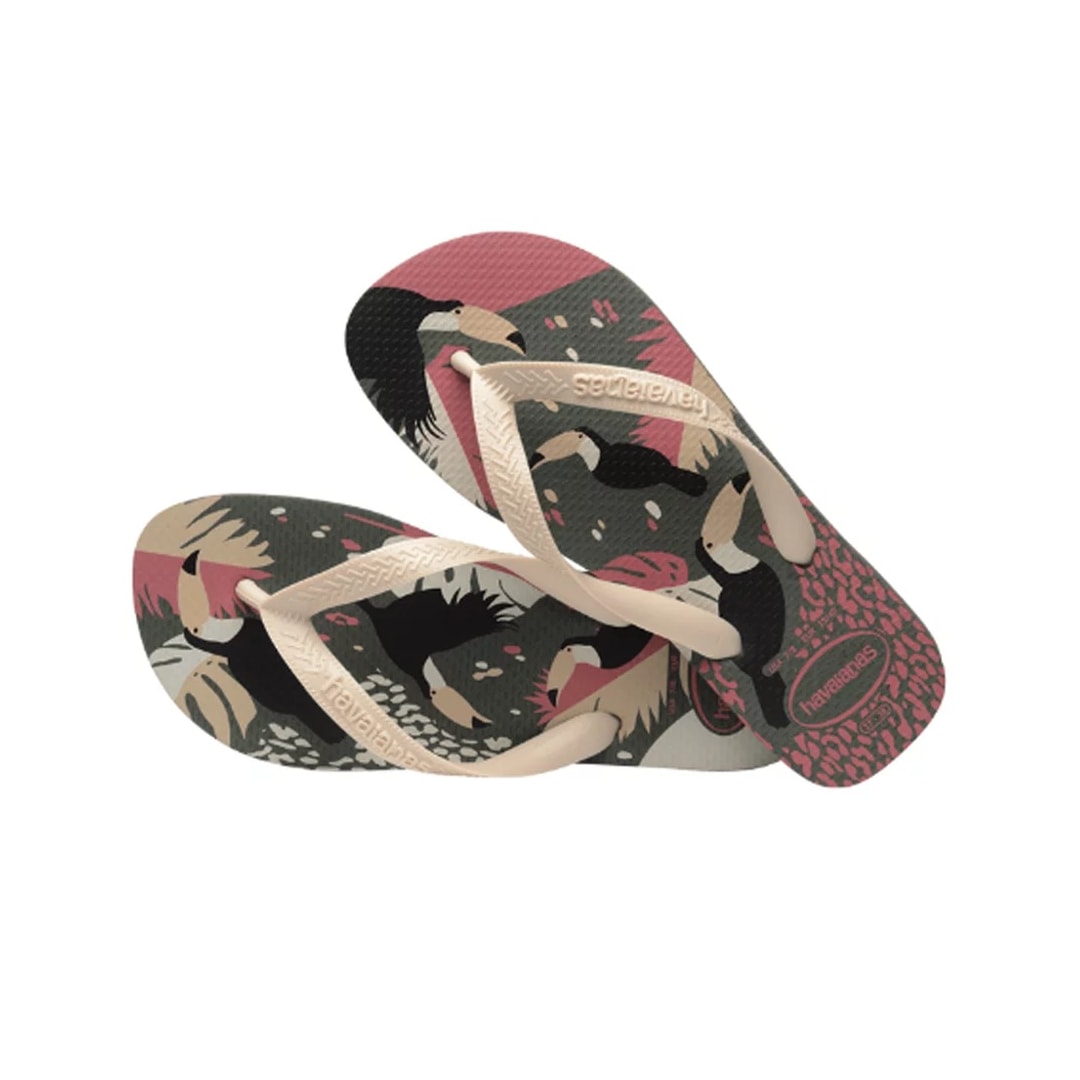 Sandália Chinelo Havaianas Tropical Vibes Verde Olive Sandália Chinelo Havaianas Tropical Vibes Verde Olive