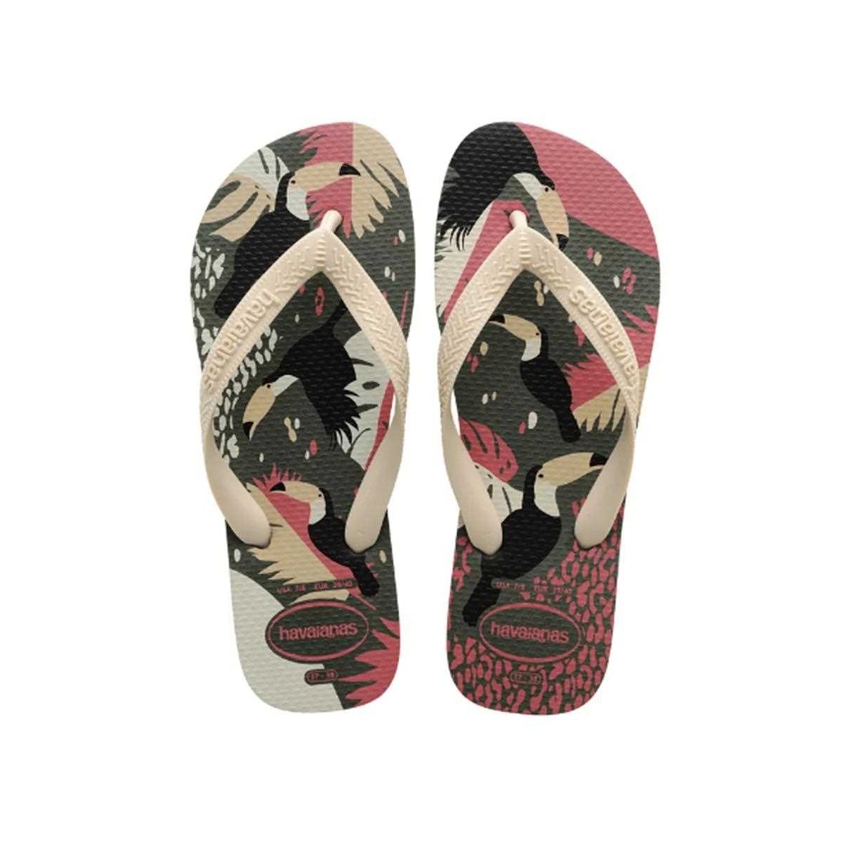 Sandália Chinelo Havaianas Tropical Vibes Verde Olive Sandália Chinelo Havaianas Tropical Vibes Verde Olive