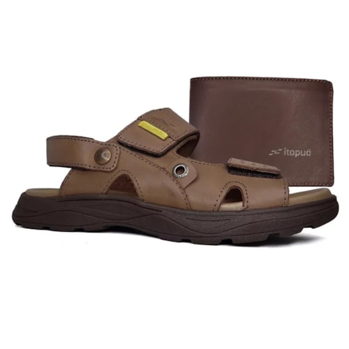 Sandalia Chinelo Itapua Masculino Couro 1252 Brown