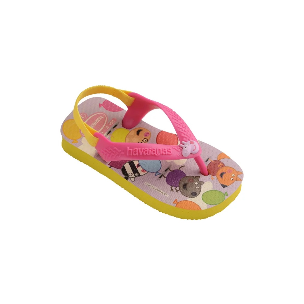 Sandália Chinelo New Baby Peppa Pig Amarelo Citrico Sandália Chinelo New Baby Peppa Pig Amarelo Citrico