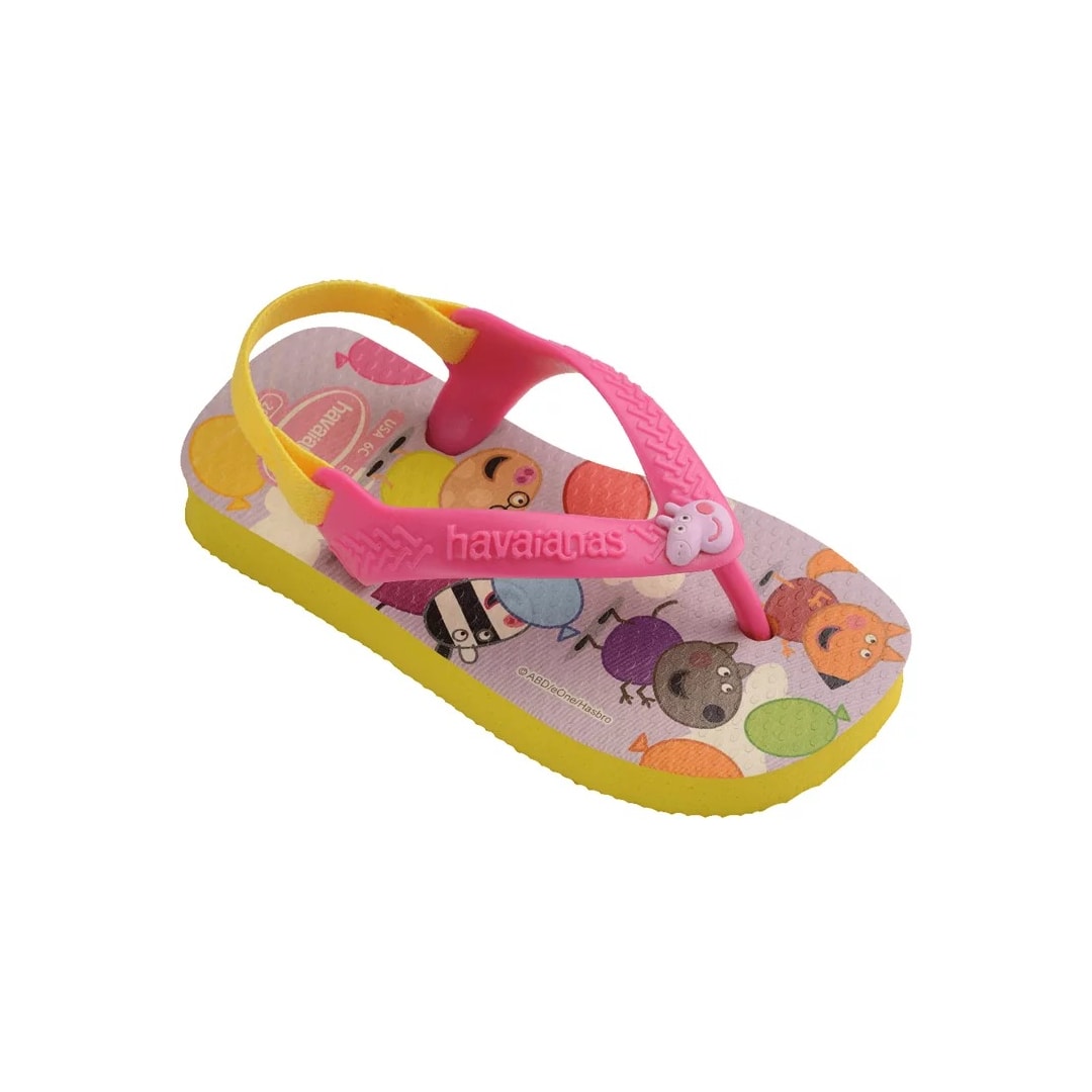 Sandália Chinelo New Baby Peppa Pig Amarelo Citrico Sandália Chinelo New Baby Peppa Pig Amarelo Citrico