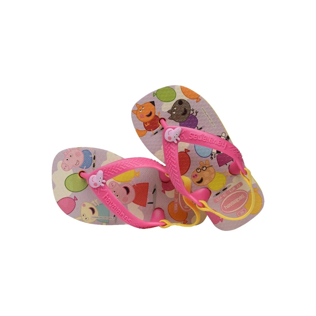 Sandália Chinelo New Baby Peppa Pig Amarelo Citrico Sandália Chinelo New Baby Peppa Pig Amarelo Citrico