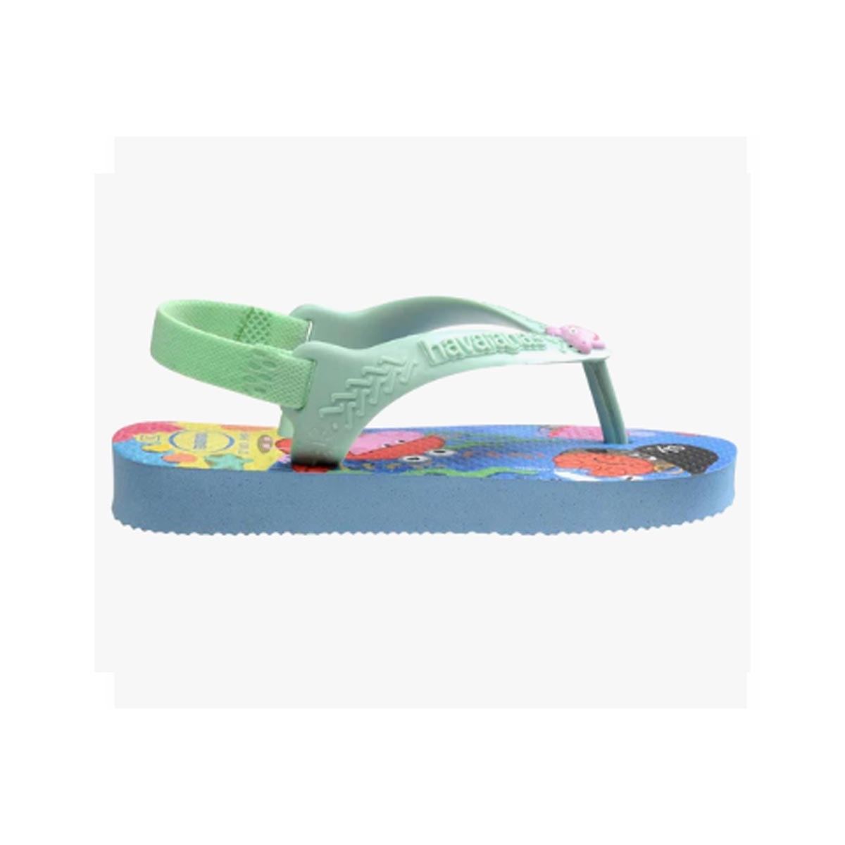Sandalia Chinelo New Baby Peppa Pig Azul Lavanda Sandalia Chinelo New Baby Peppa Pig Azul Lavanda
