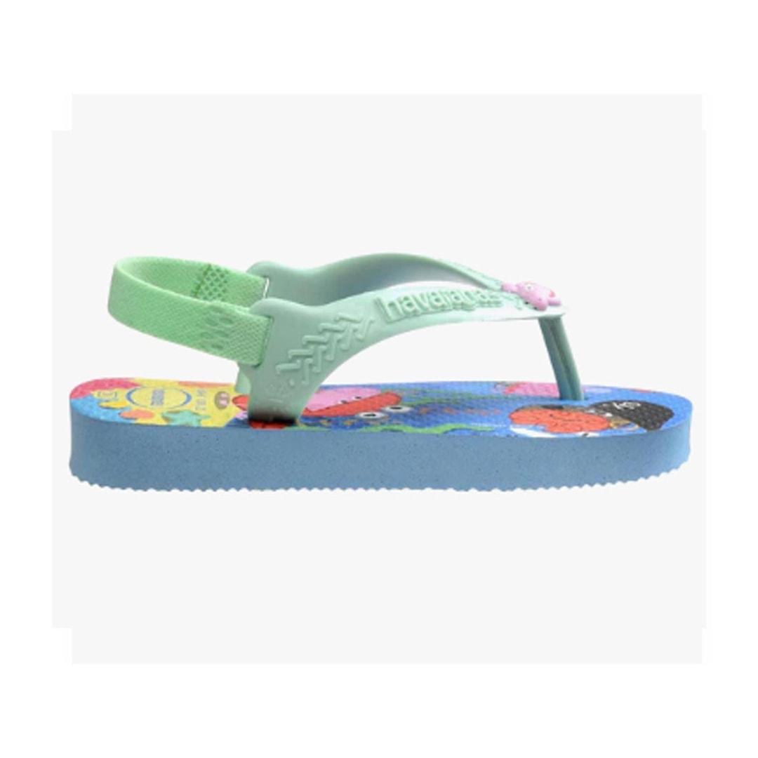 Sandalia Chinelo New Baby Peppa Pig Azul Lavanda Sandalia Chinelo New Baby Peppa Pig Azul Lavanda