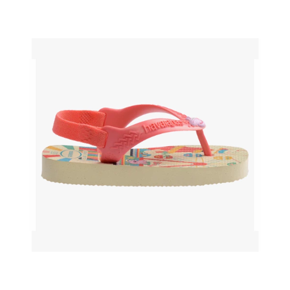 Sandalia Chinelo New Baby Peppa Pig Buttercream/Coral Sandalia Chinelo New Baby Peppa Pig Buttercream/Coral