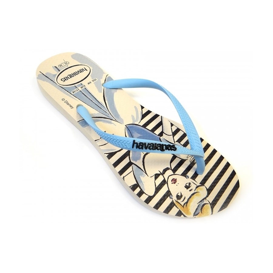 Chinelo Havaianas Slim Nautical Bege Palha Feminino - itapua