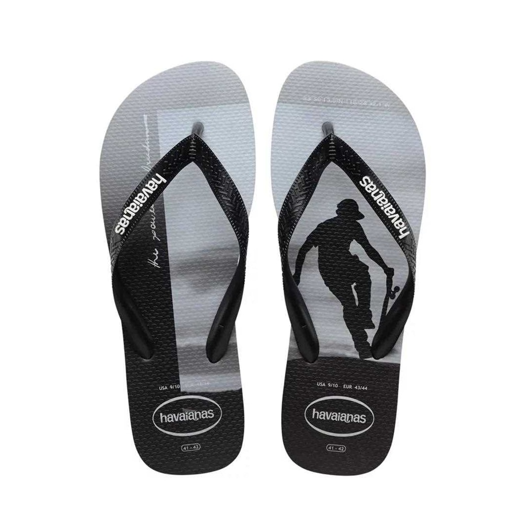 Sandália Chinelo Top Hype Havaianas Branco/Branco/Azul Sandália Chinelo Top Hype Havaianas Branco/Branco/Azul