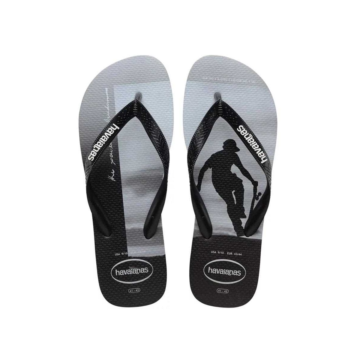 Sandália Chinelo Top Hype Havaianas Branco/Branco/Azul Sandália Chinelo Top Hype Havaianas Branco/Branco/Azul