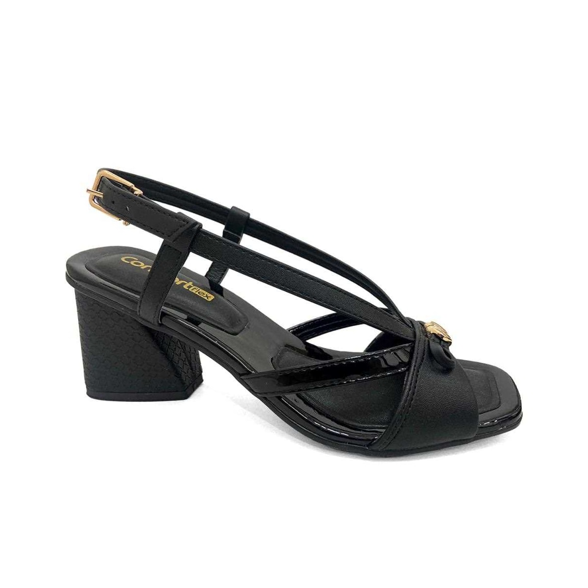 Sandália Comfortflex 22-74403 Preto Sandália Comfortflex 22-74403 Preto