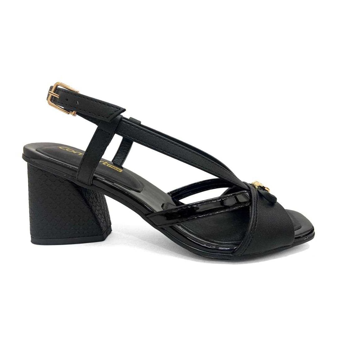 Sandália Comfortflex 22-74403 Preto