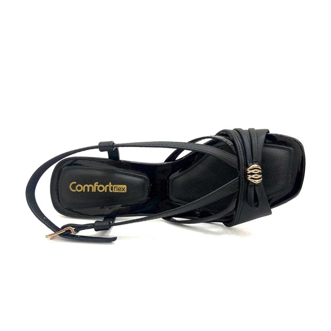 Sandália Comfortflex 22-74403 Preto
