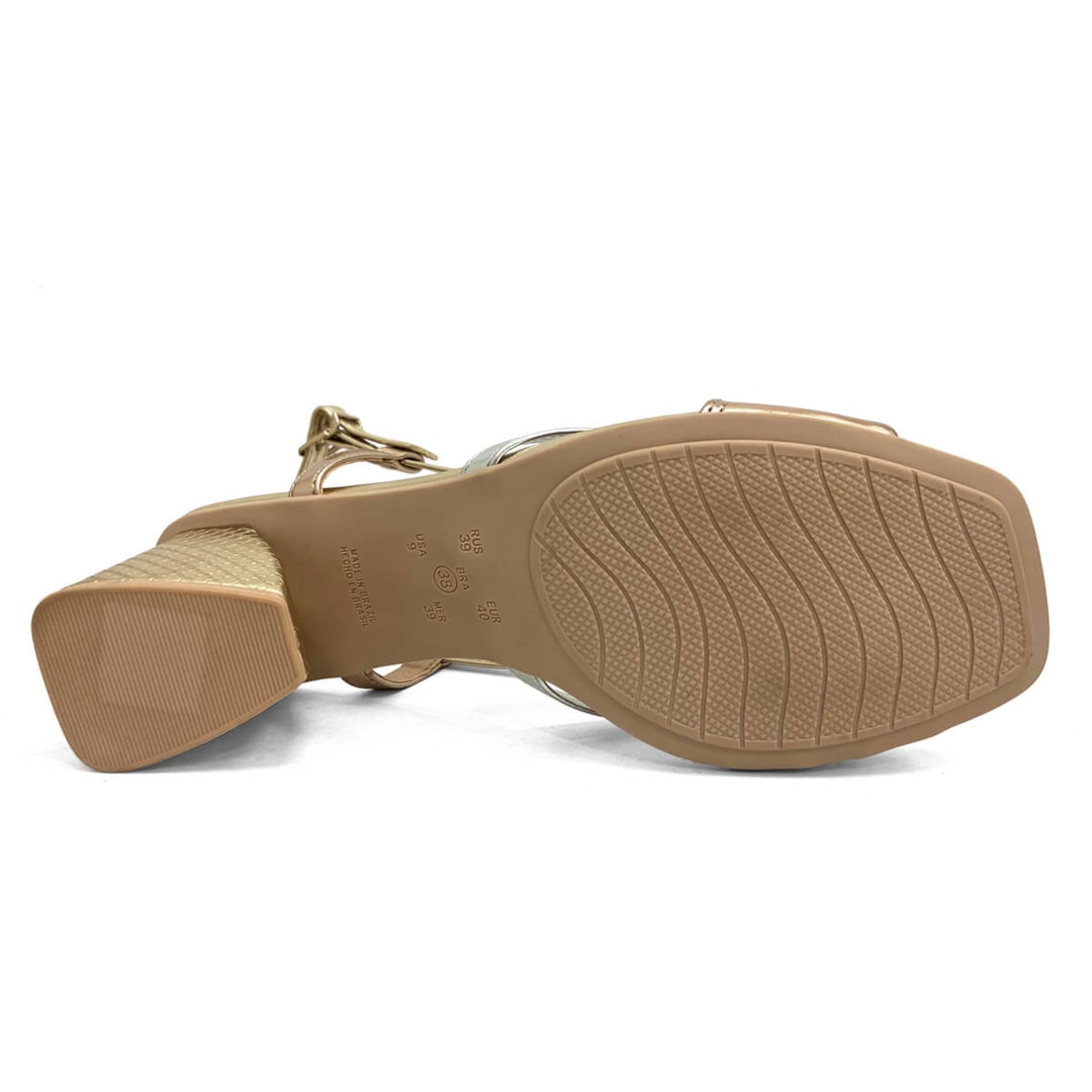 Sandália Comfortflex 22-74403 Rose/Prata/Ouro Sandália Comfortflex 22-74403 Rose/Prata/Ouro
