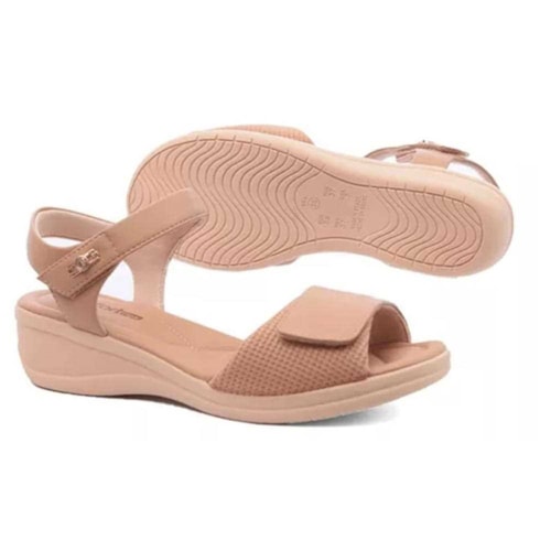 Detalhe - Sandália Comfortflex 23-88403 Pessego