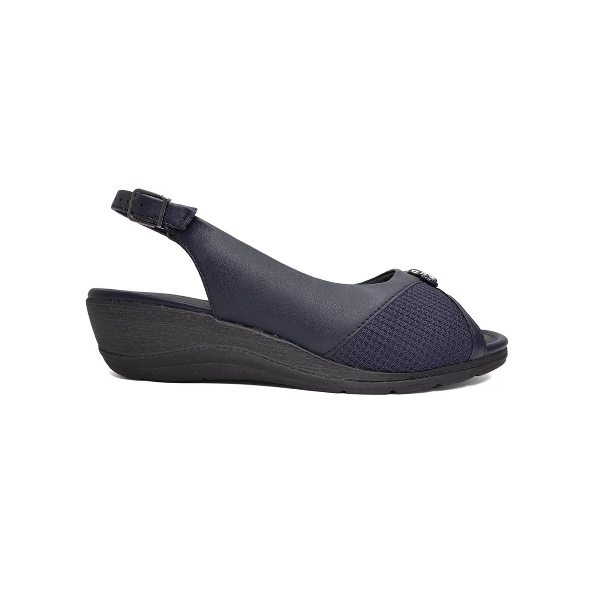 Sandália Comfortflex Anabela 23-96403 Navy Sandália Comfortflex Anabela 23-96403 Navy
