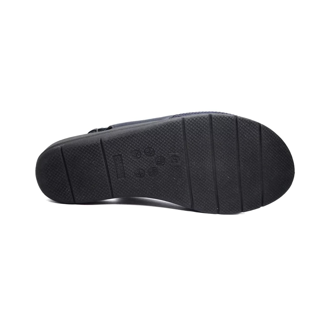 Sandália Comfortflex Anabela 23-96403 Navy