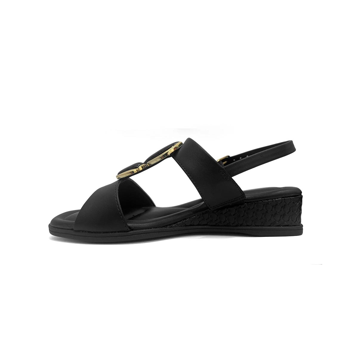 Sandália Comfortflex Anabela Conforto 25-70405 Preto Sandália Comfortflex Anabela Conforto 25-70405 Preto