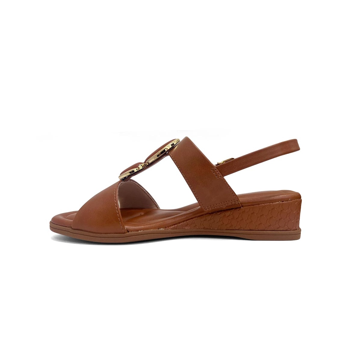 Sandália Comfortflex Anabela Conforto 25-70405 Toffee Sandália Comfortflex Anabela Conforto 25-70405 Toffee
