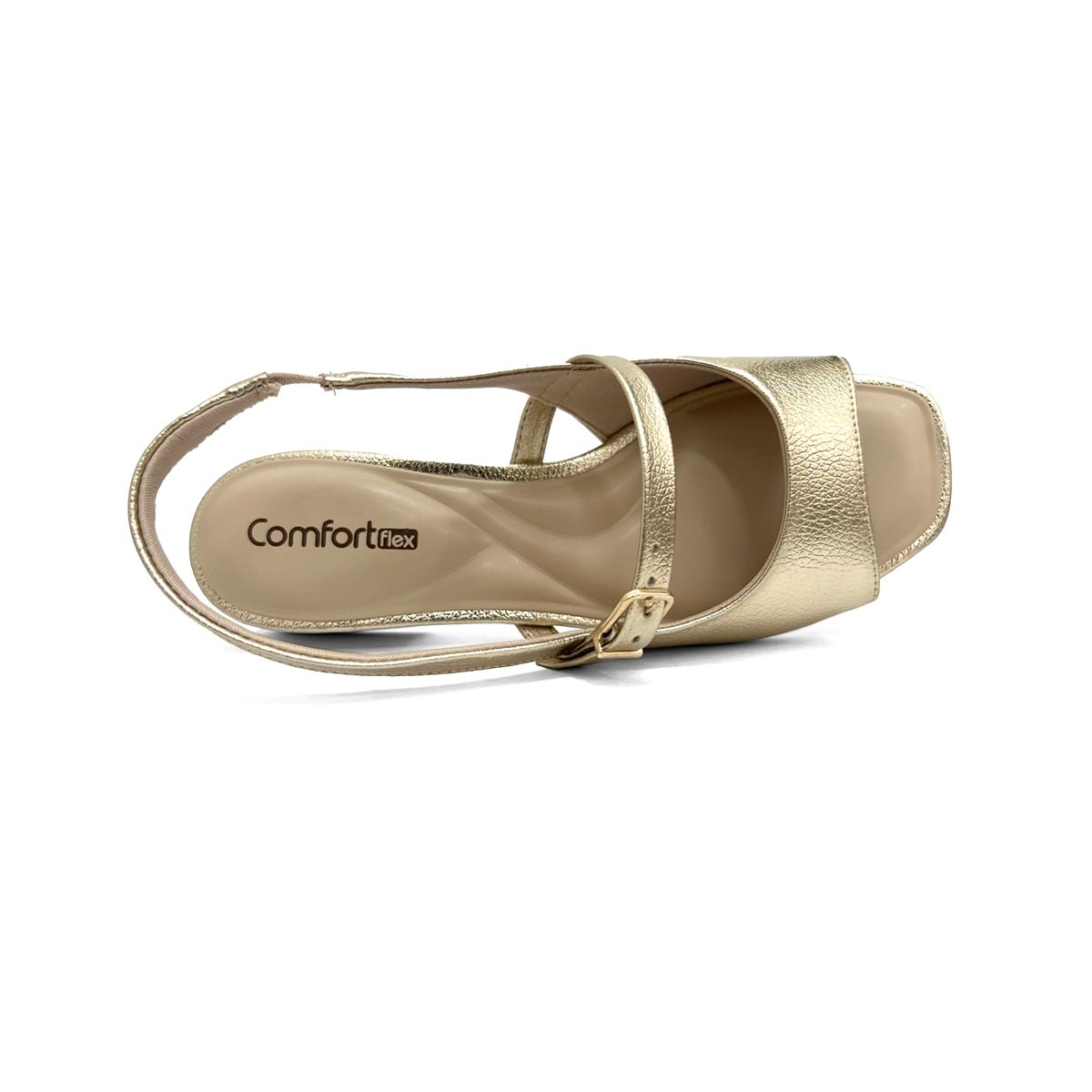 Sandália Comfortflex Conforto 24-55404 Ouro Light