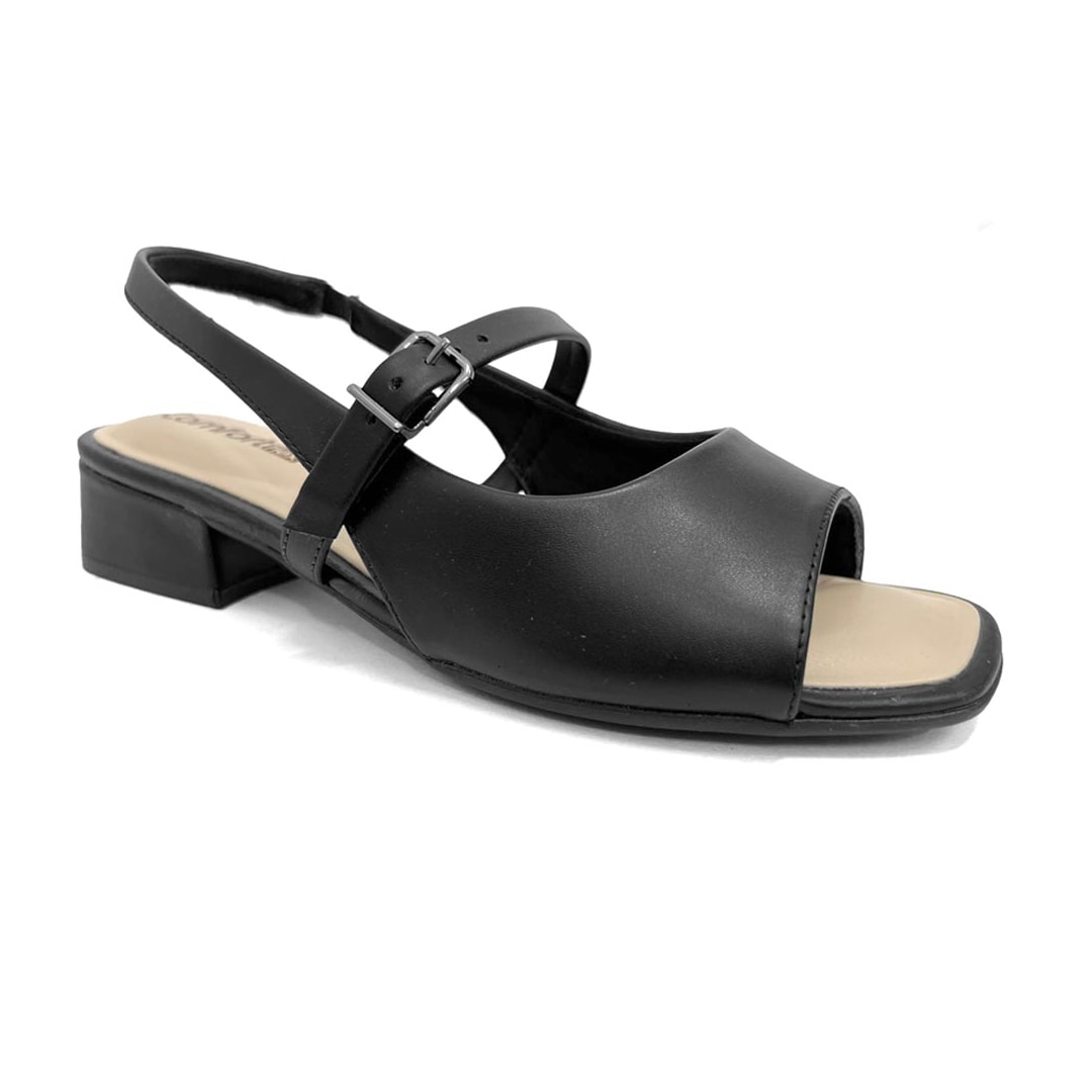 Sandália Comfortflex Conforto 24-55404 Preto