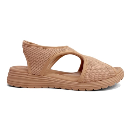 Detalhe - Sandália Comfortflex Conforto 25-51302 Caqui