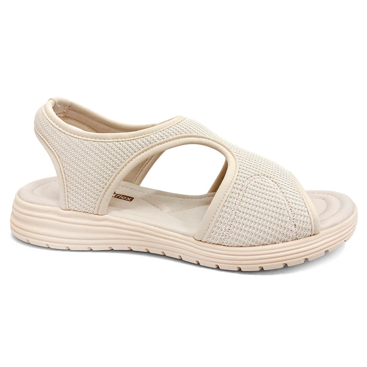 Sandália Comfortflex Lycra Paris 51402 Bege Sandália Comfortflex Lycra Paris 51402 Bege