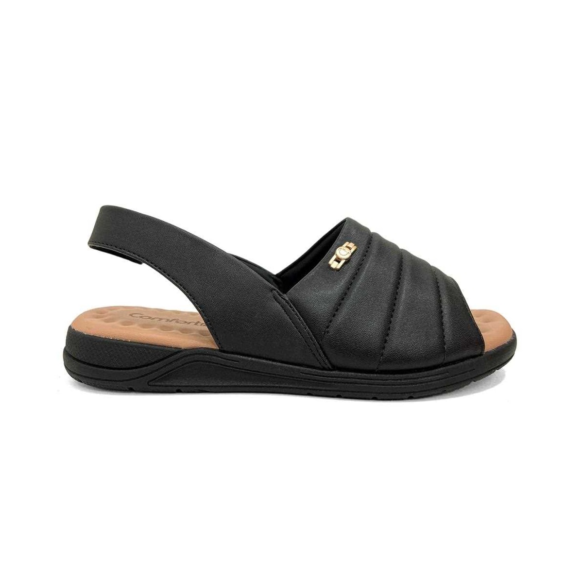 Sandália Comfortflex Napa 22-82303 Preto Sandália Comfortflex Napa 22-82303 Preto