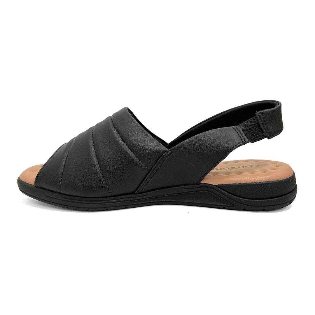 Sandália Comfortflex Napa 22-82303 Preto