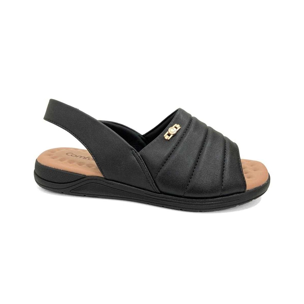 Sandália Comfortflex Napa 22-82303 Preto Sandália Comfortflex Napa 22-82303 Preto