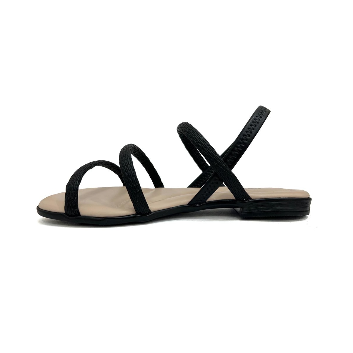 Sandália Comfortflex Rasteira 24-44401 Preto Sandália Comfortflex Rasteira 24-44401 Preto