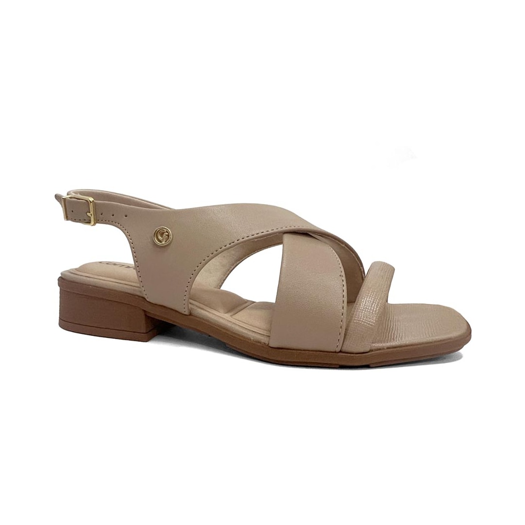 Sandália Comfortflex Salto Baixo 25-61403 Mocca Sandália Comfortflex Salto Baixo 25-61403 Mocca