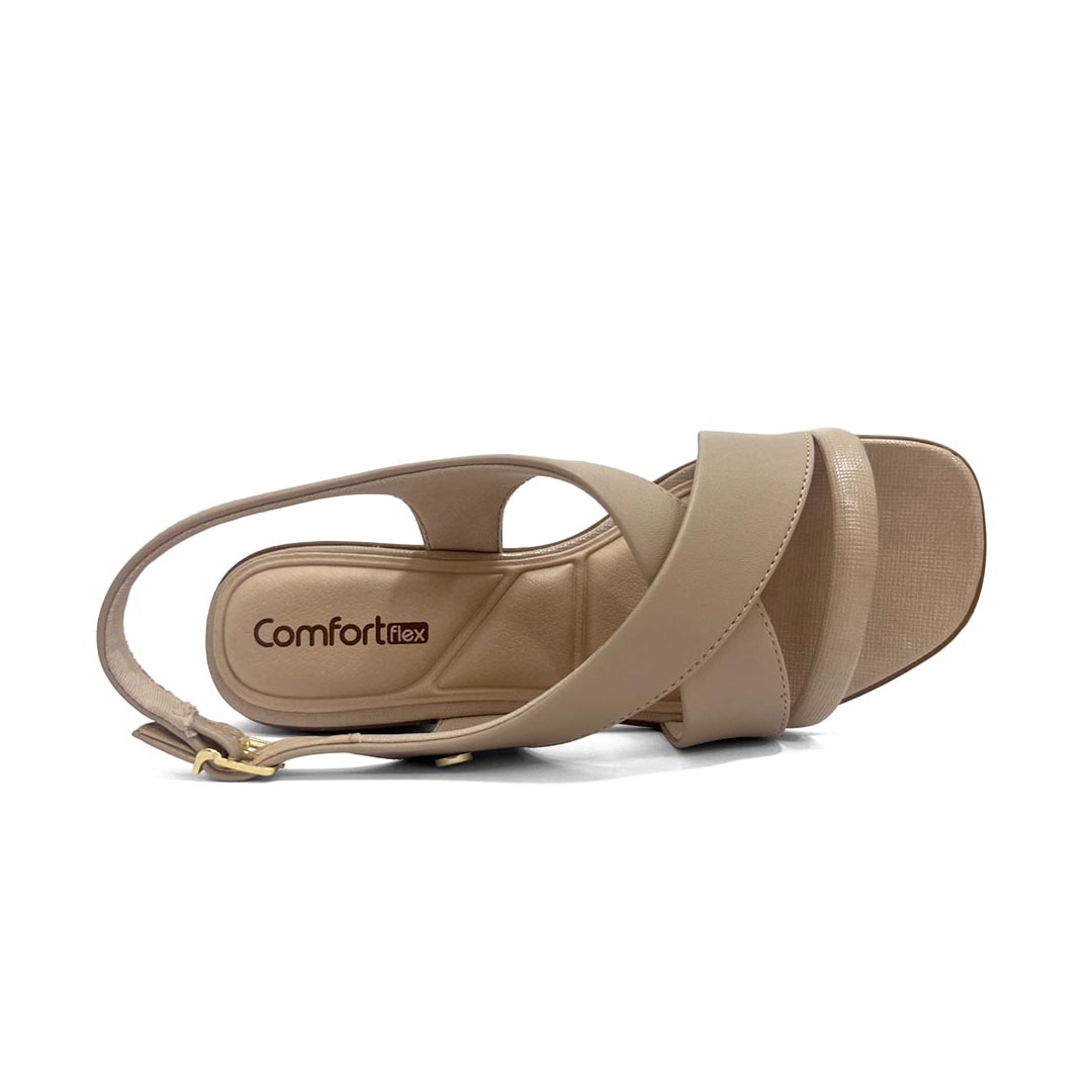Sandália Comfortflex Salto Baixo 25-61403 Mocca Sandália Comfortflex Salto Baixo 25-61403 Mocca