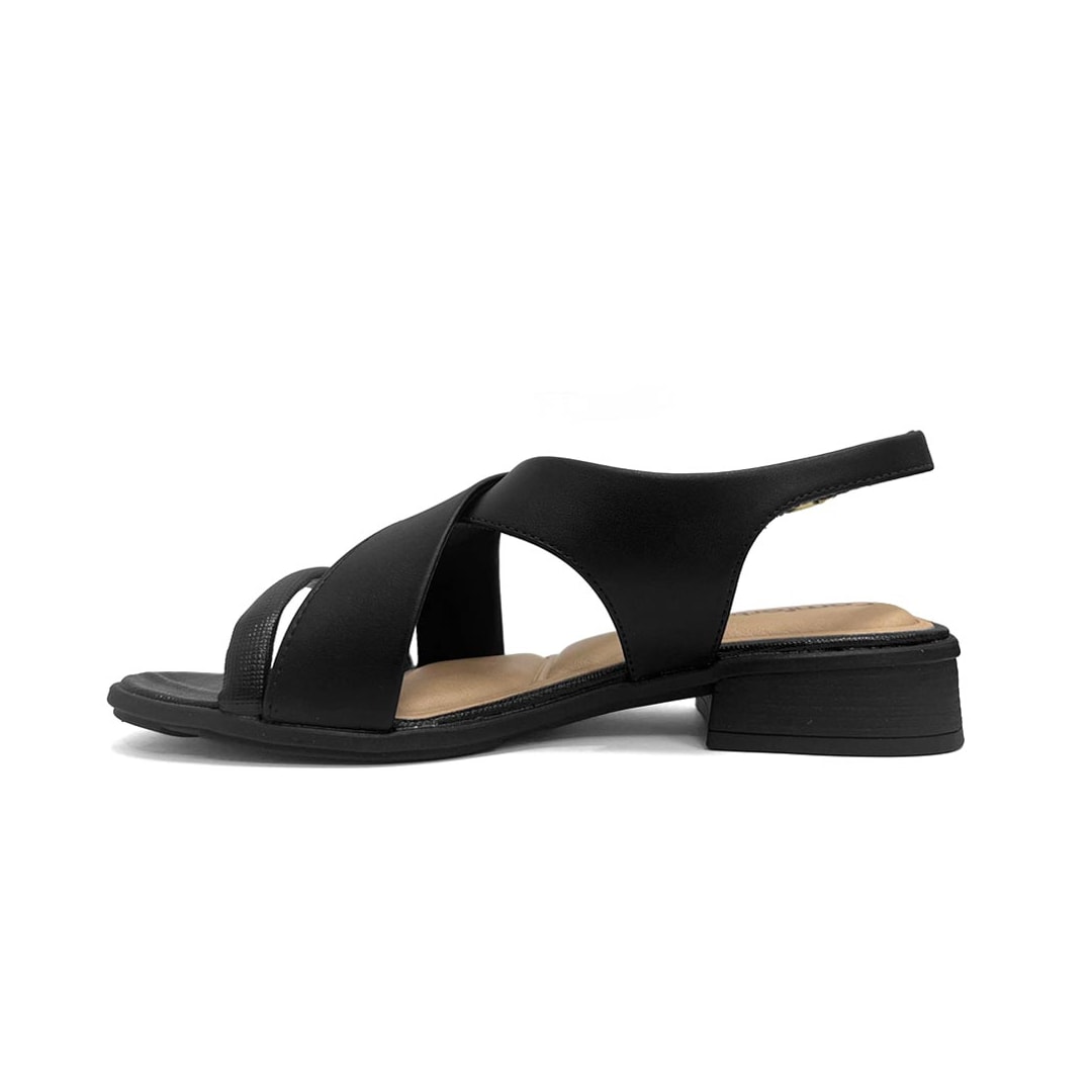 Sandália Comfortflex Salto Baixo 25-61403 Preto Sandália Comfortflex Salto Baixo 25-61403 Preto