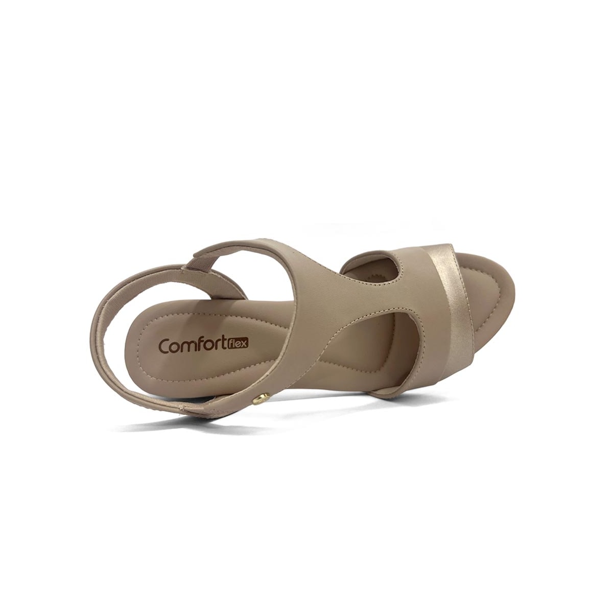 Sandália Comfortflex Salto Bloco 25-57406 Mocca