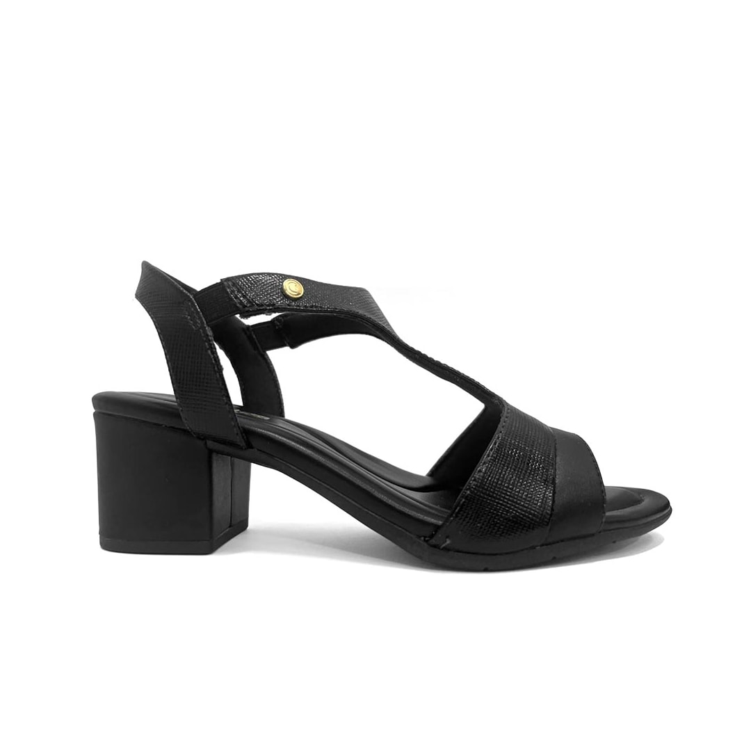 Sandália Comfortflex Salto Bloco 25-57406 Preto Sandália Comfortflex Salto Bloco 25-57406 Preto