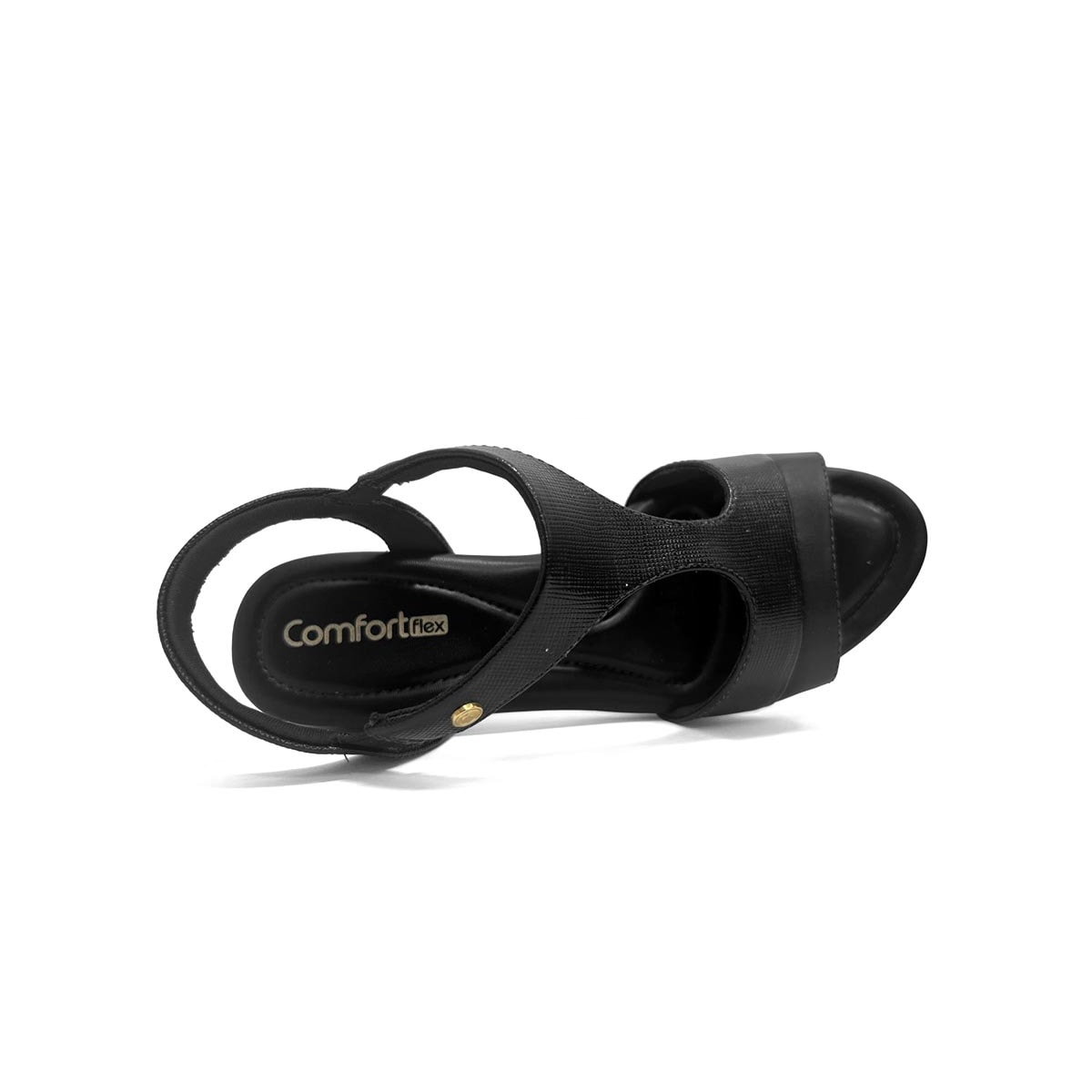 Sandália Comfortflex Salto Bloco 25-57406 Preto Sandália Comfortflex Salto Bloco 25-57406 Preto