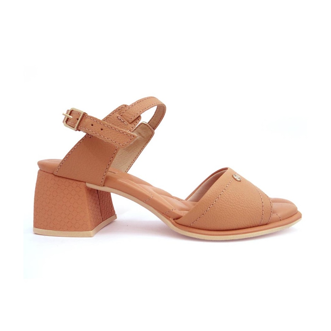 Sandália Comfortflex Salto Bloco Médio 22-71402 Avela