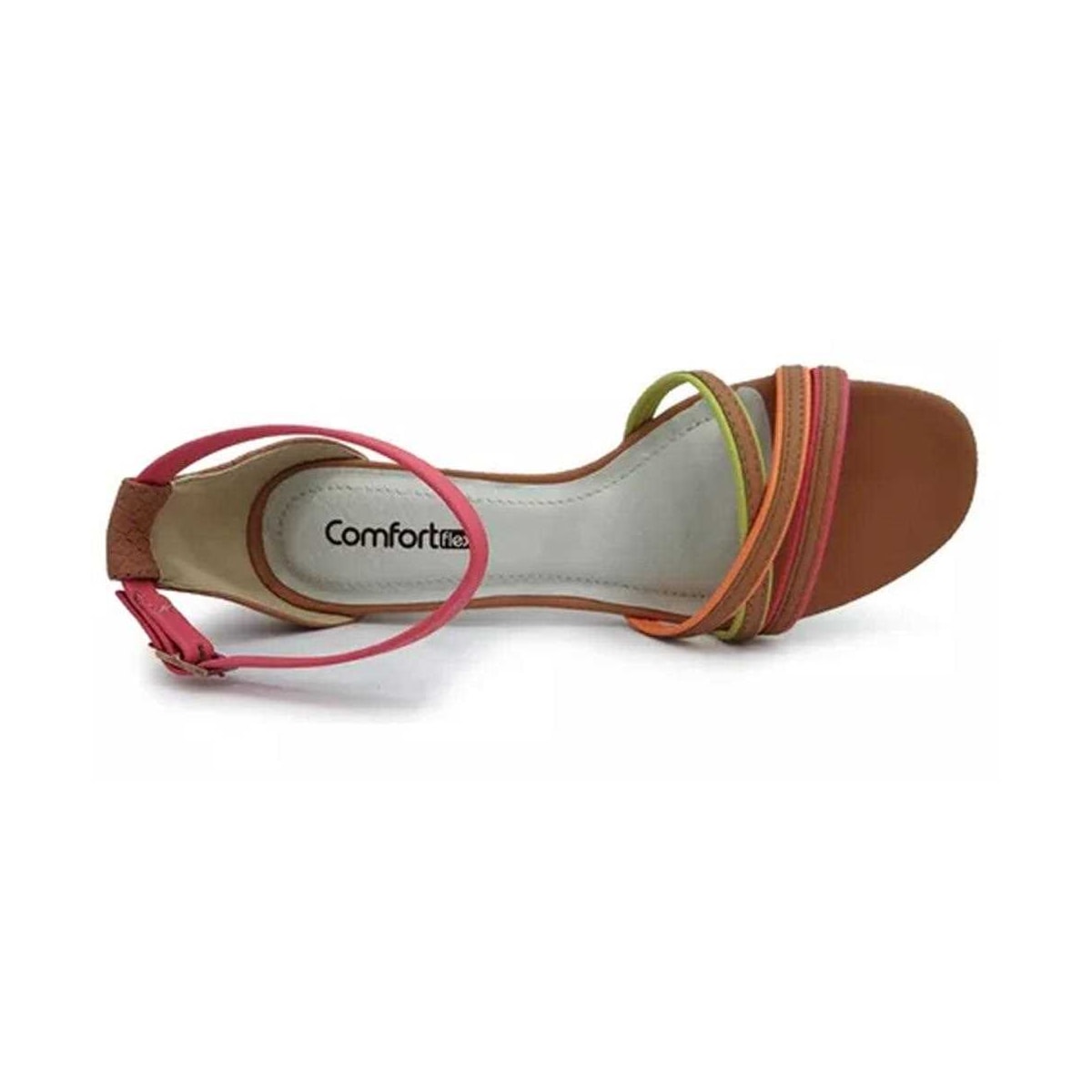 Sandália Comfortflex Salto Conforto 22-59404 Avela/Rosa Sandália Comfortflex Salto Conforto 22-59404 Avela/Rosa
