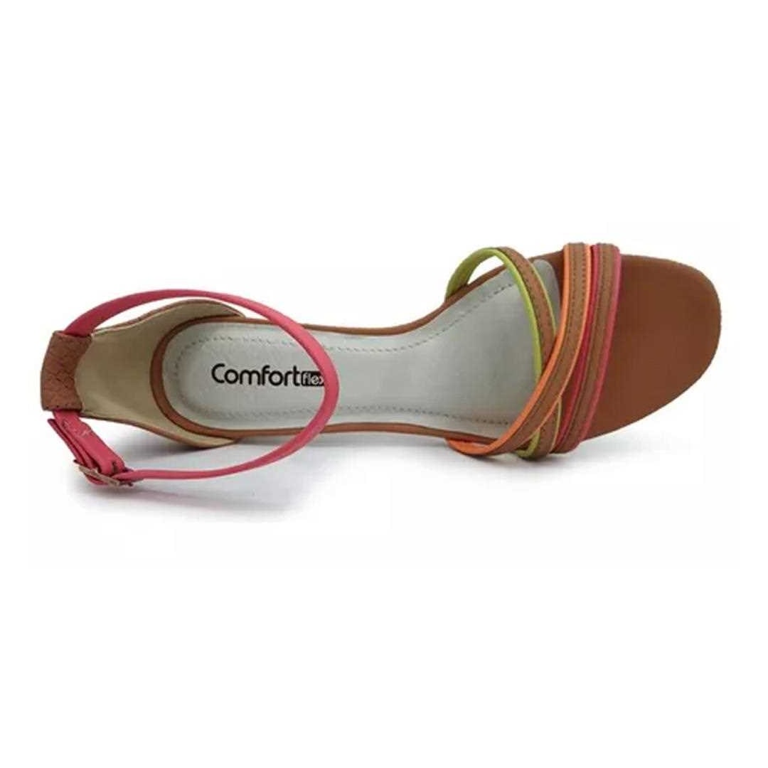 Sandália Comfortflex Salto Conforto 22-59404 Avela/Rosa